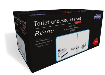 Toilet accessoires set Rome