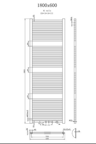 Design radiator Zero 180