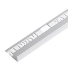 Tegelprofiel aluminium 10 mm recht matzilver